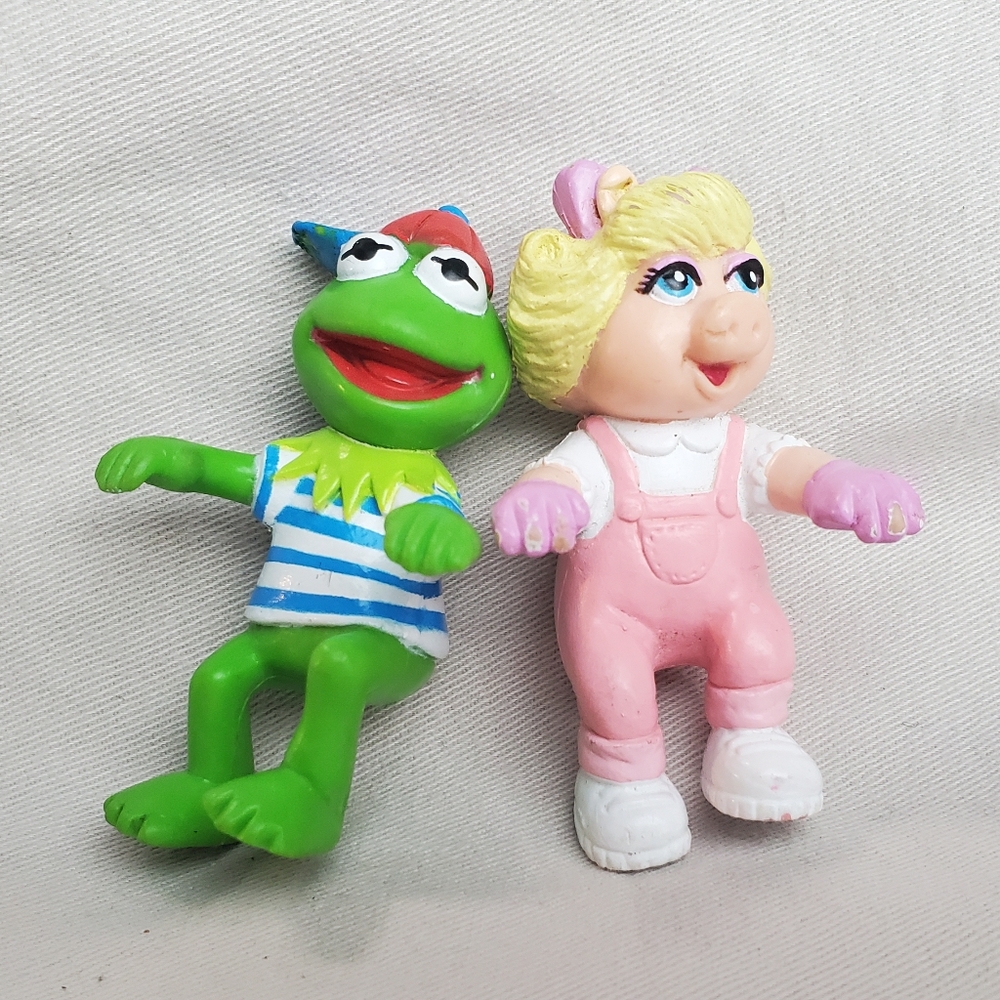 1989 Muppet Kids McDonald's Happy Meals Toys Jim Henson Kermit & Miss Piggy